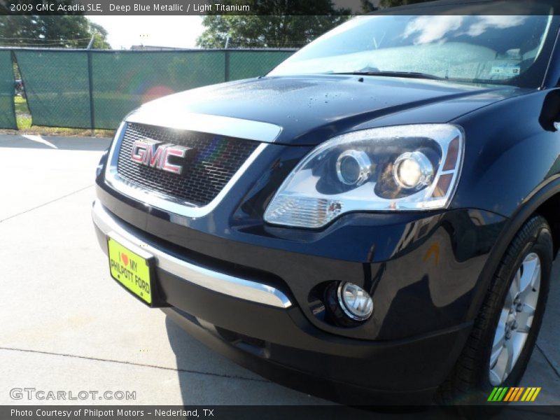 Deep Blue Metallic / Light Titanium 2009 GMC Acadia SLE