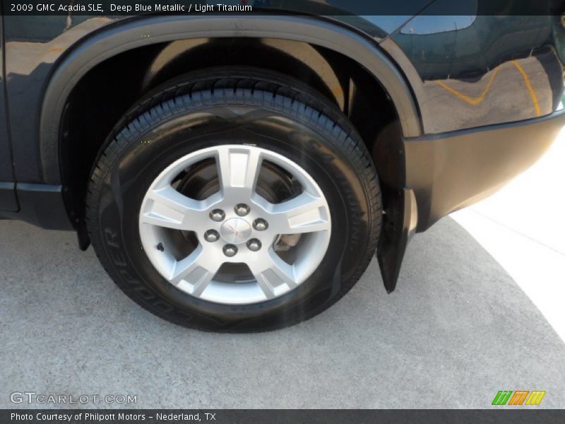 Deep Blue Metallic / Light Titanium 2009 GMC Acadia SLE