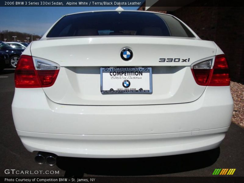 Alpine White / Terra/Black Dakota Leather 2006 BMW 3 Series 330xi Sedan