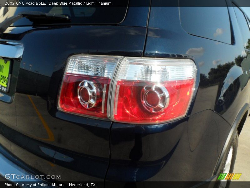 Deep Blue Metallic / Light Titanium 2009 GMC Acadia SLE