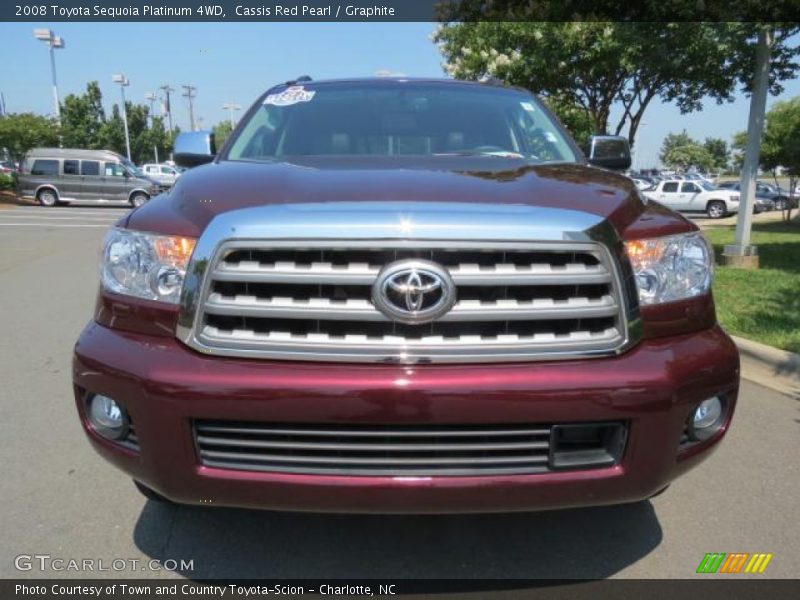 Cassis Red Pearl / Graphite 2008 Toyota Sequoia Platinum 4WD
