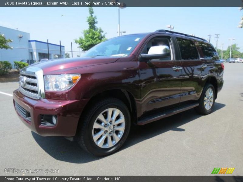 Cassis Red Pearl / Graphite 2008 Toyota Sequoia Platinum 4WD