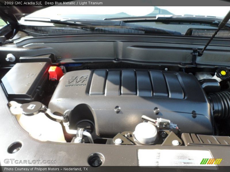 Deep Blue Metallic / Light Titanium 2009 GMC Acadia SLE