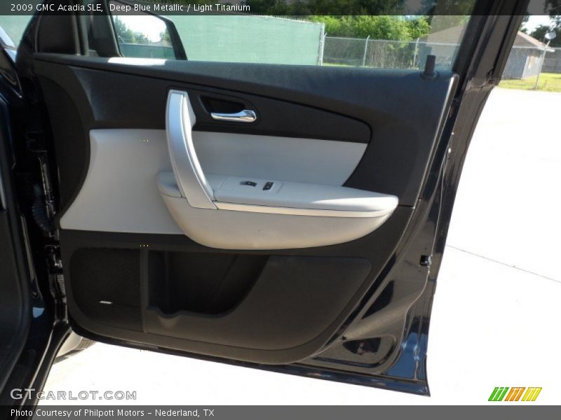 Deep Blue Metallic / Light Titanium 2009 GMC Acadia SLE