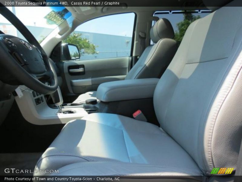 Cassis Red Pearl / Graphite 2008 Toyota Sequoia Platinum 4WD