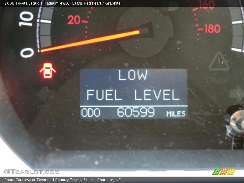 Cassis Red Pearl / Graphite 2008 Toyota Sequoia Platinum 4WD