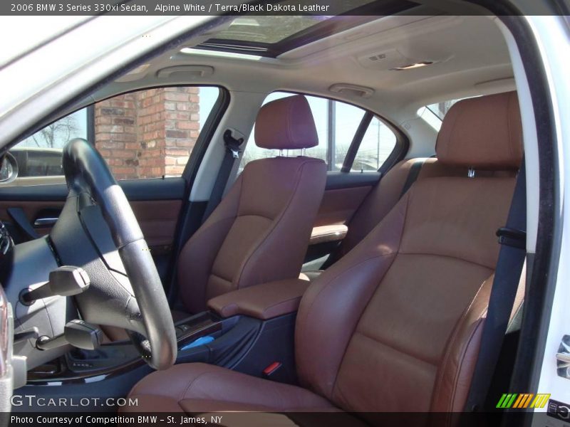 Alpine White / Terra/Black Dakota Leather 2006 BMW 3 Series 330xi Sedan