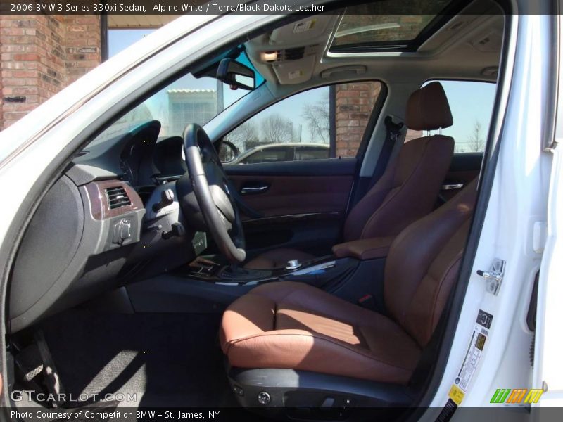 Alpine White / Terra/Black Dakota Leather 2006 BMW 3 Series 330xi Sedan