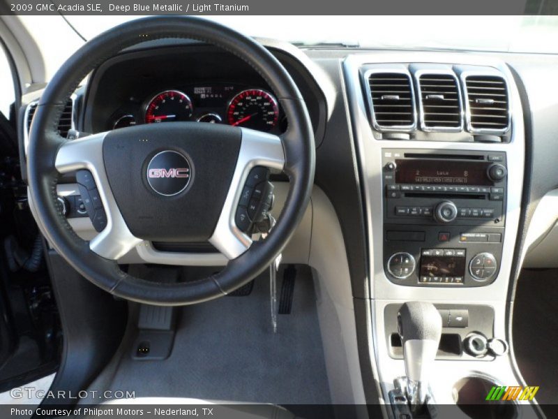 Deep Blue Metallic / Light Titanium 2009 GMC Acadia SLE
