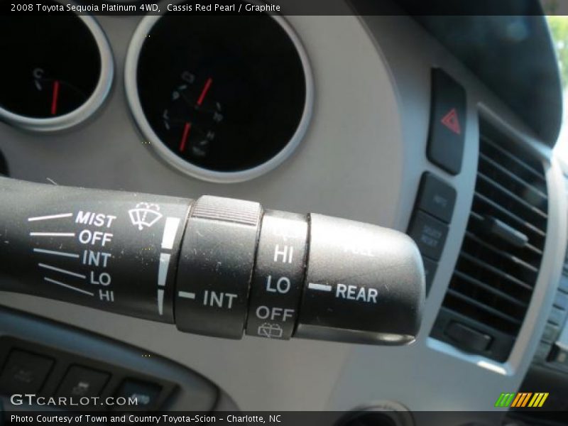 Controls of 2008 Sequoia Platinum 4WD