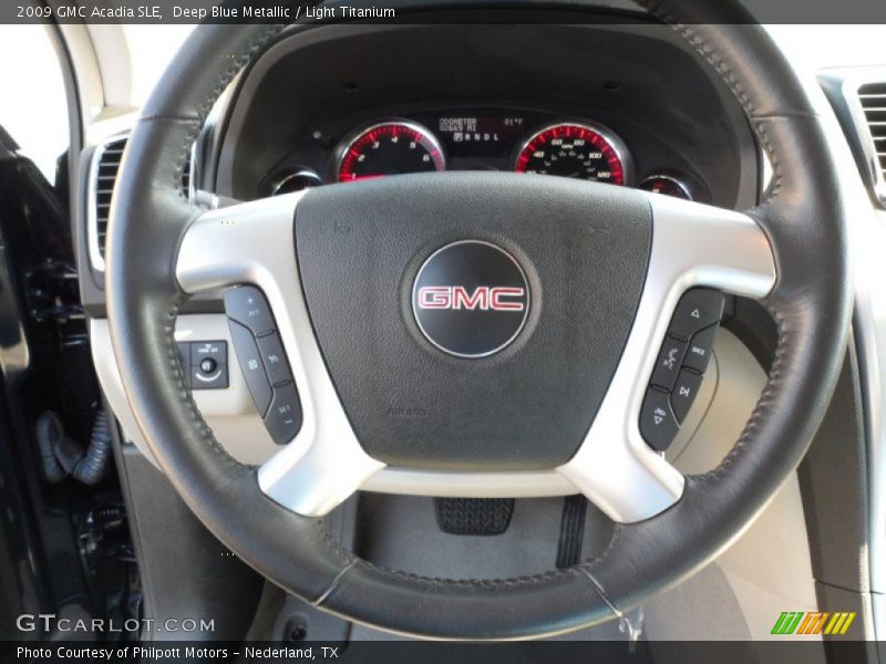 Deep Blue Metallic / Light Titanium 2009 GMC Acadia SLE