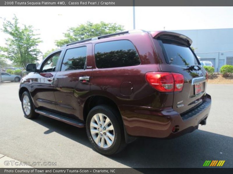 Cassis Red Pearl / Graphite 2008 Toyota Sequoia Platinum 4WD