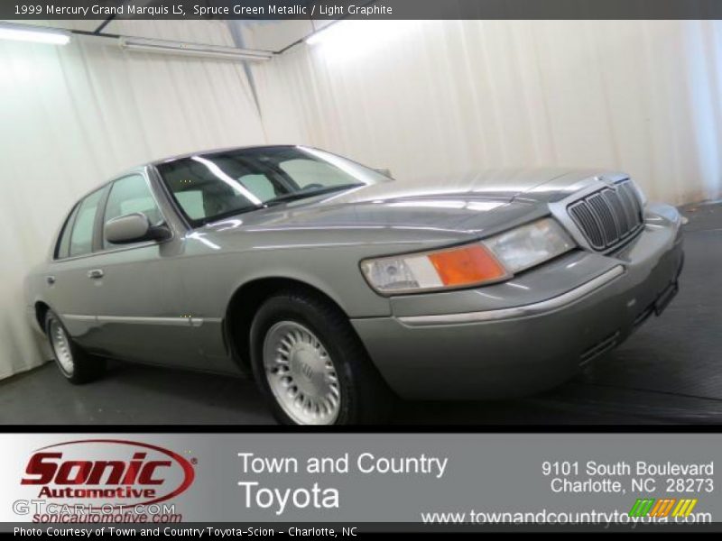 Spruce Green Metallic / Light Graphite 1999 Mercury Grand Marquis LS