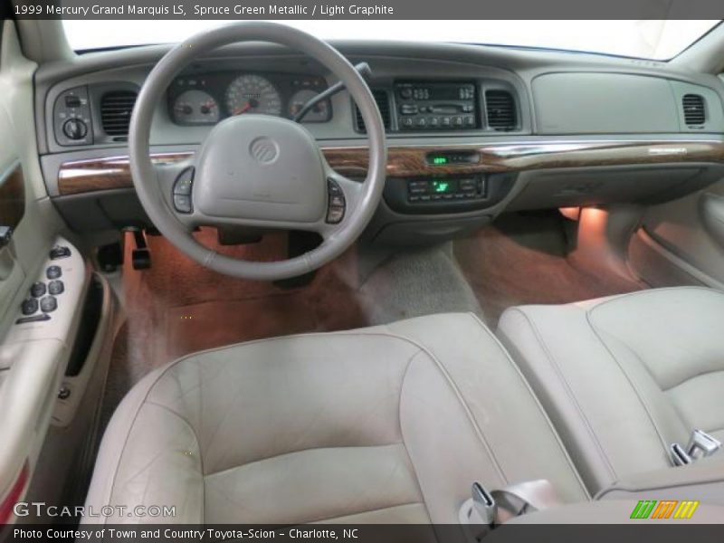 Spruce Green Metallic / Light Graphite 1999 Mercury Grand Marquis LS