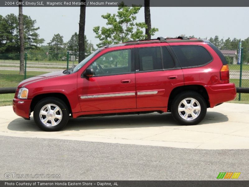 Magnetic Red Metallic / Medium Pewter 2004 GMC Envoy SLE