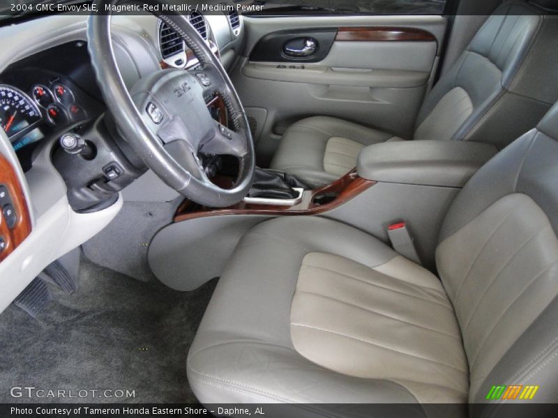 Magnetic Red Metallic / Medium Pewter 2004 GMC Envoy SLE