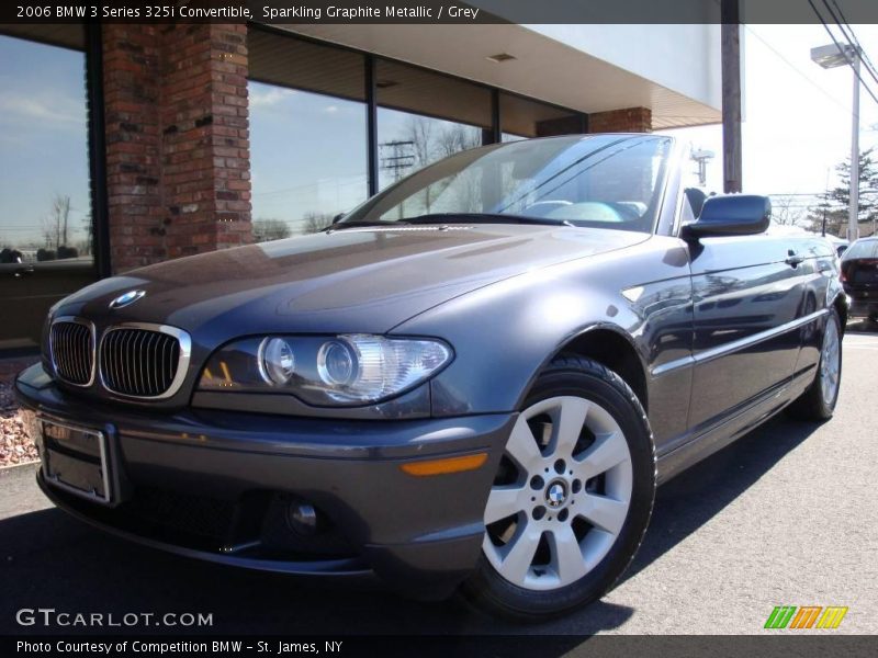 Sparkling Graphite Metallic / Grey 2006 BMW 3 Series 325i Convertible