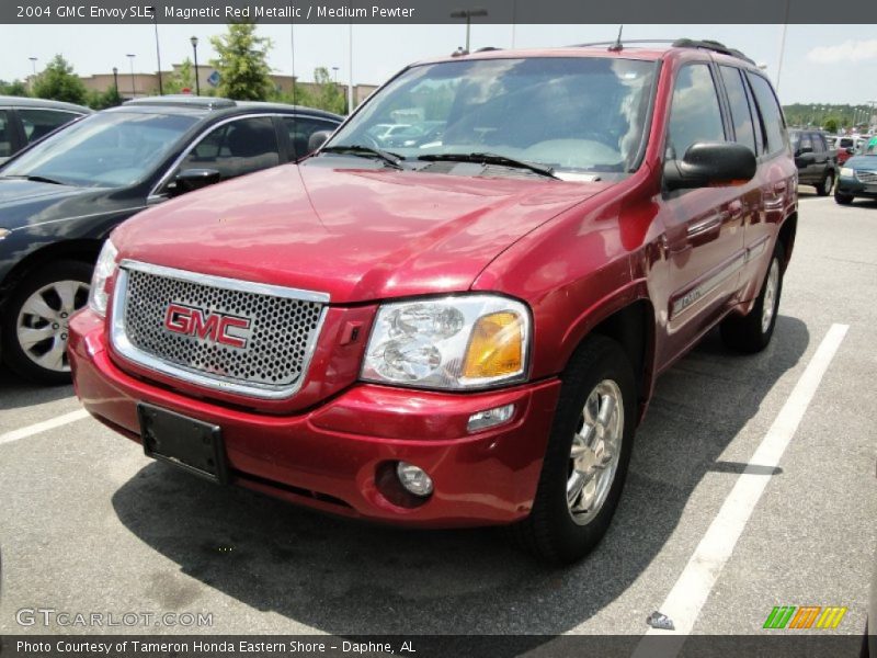 Magnetic Red Metallic / Medium Pewter 2004 GMC Envoy SLE