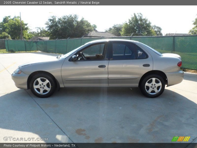 Sandrift Metallic / Neutral Beige 2005 Chevrolet Cavalier LS Sedan