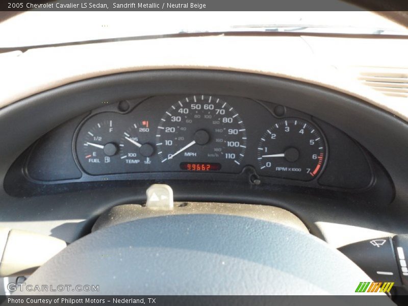  2005 Cavalier LS Sedan LS Sedan Gauges