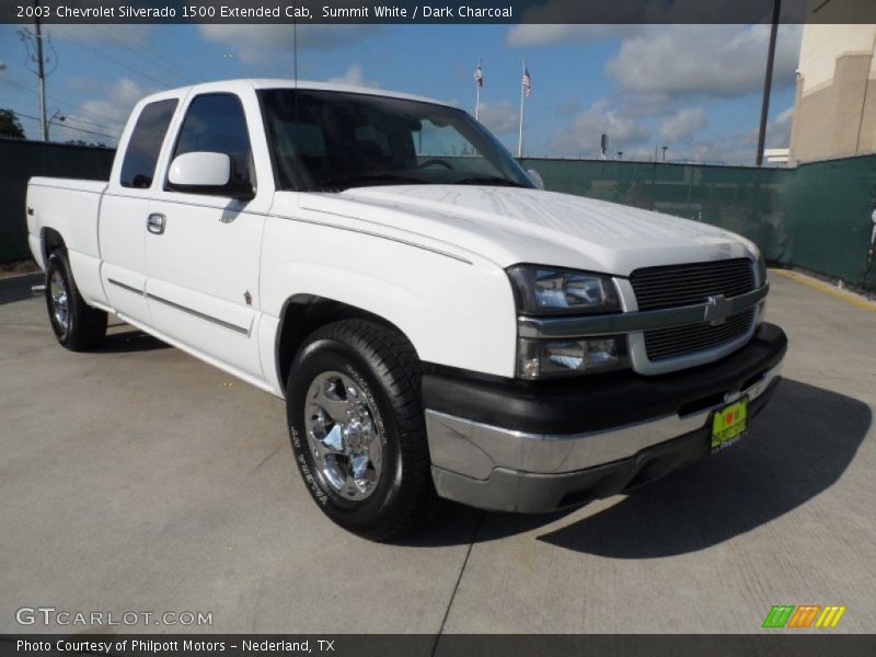 Summit White / Dark Charcoal 2003 Chevrolet Silverado 1500 Extended Cab