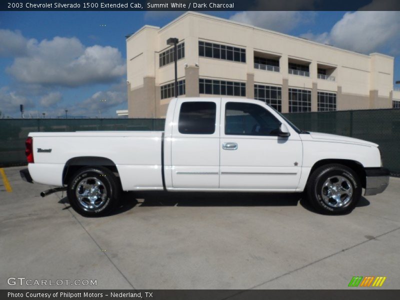 Summit White / Dark Charcoal 2003 Chevrolet Silverado 1500 Extended Cab