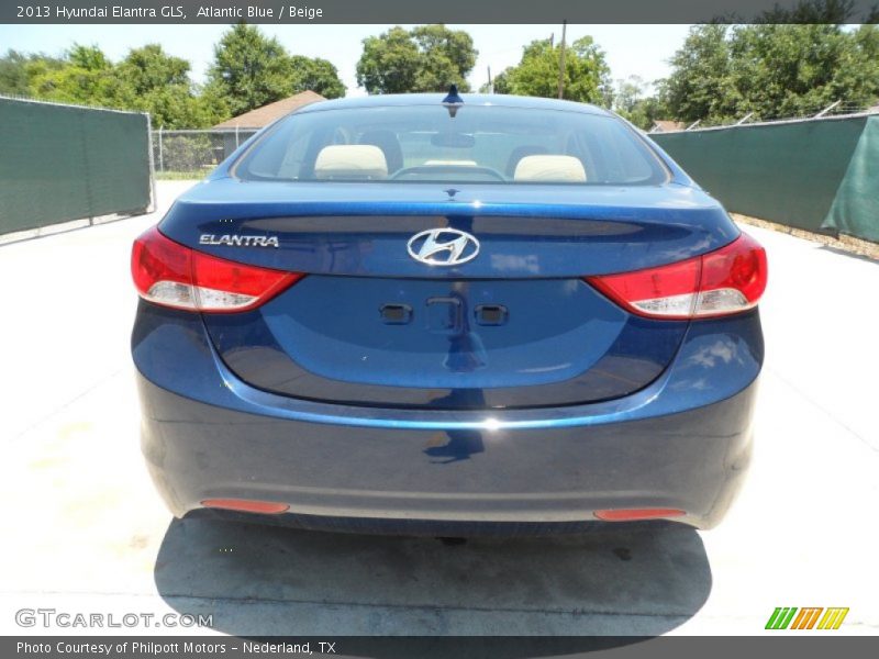 Atlantic Blue / Beige 2013 Hyundai Elantra GLS