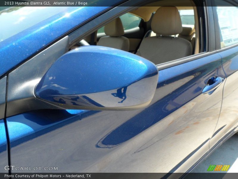 Atlantic Blue / Beige 2013 Hyundai Elantra GLS