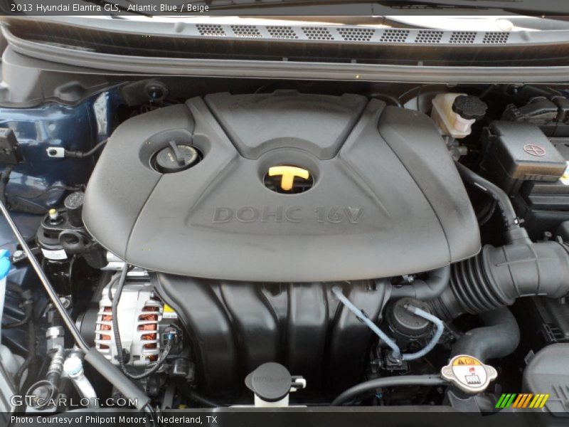  2013 Elantra GLS Engine - 1.8 Liter DOHC 16-Valve D-CVVT 4 Cylinder