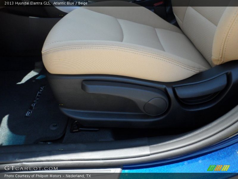 Atlantic Blue / Beige 2013 Hyundai Elantra GLS