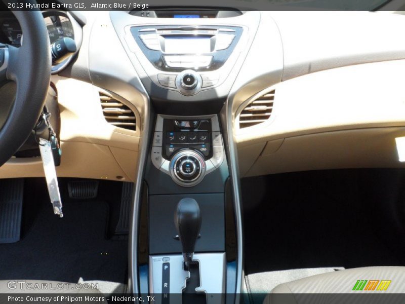 Atlantic Blue / Beige 2013 Hyundai Elantra GLS