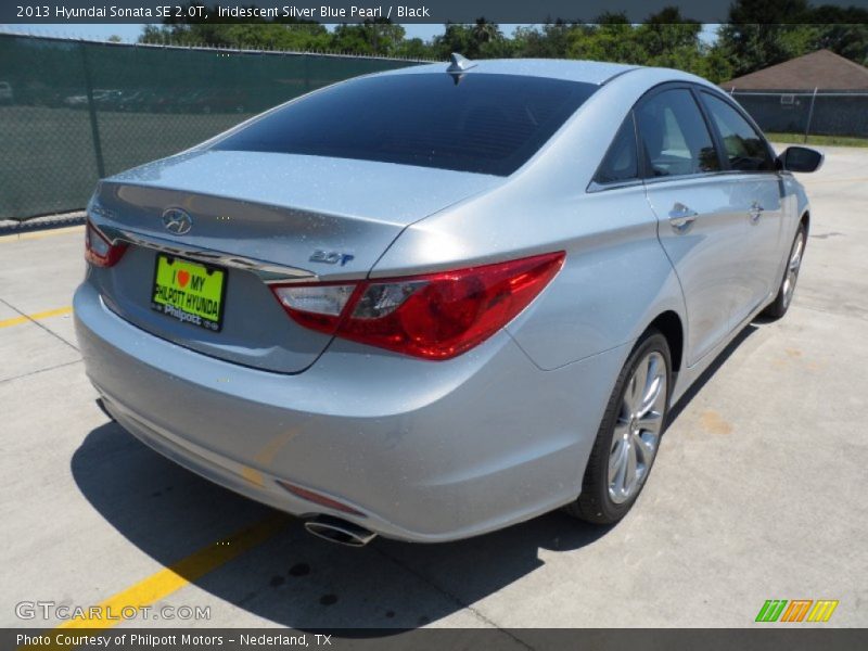 Iridescent Silver Blue Pearl / Black 2013 Hyundai Sonata SE 2.0T