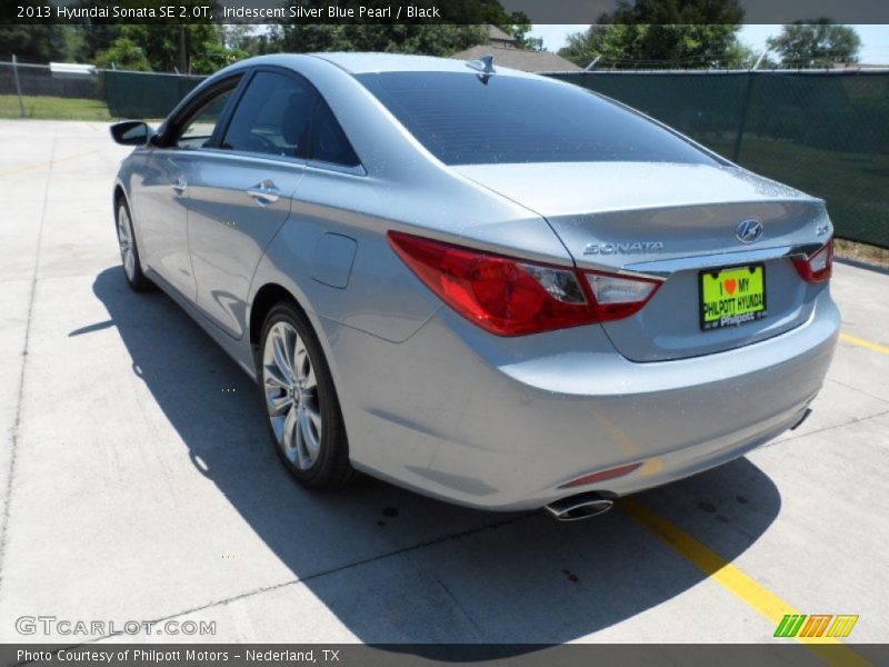 Iridescent Silver Blue Pearl / Black 2013 Hyundai Sonata SE 2.0T
