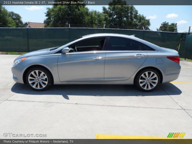 Iridescent Silver Blue Pearl / Black 2013 Hyundai Sonata SE 2.0T