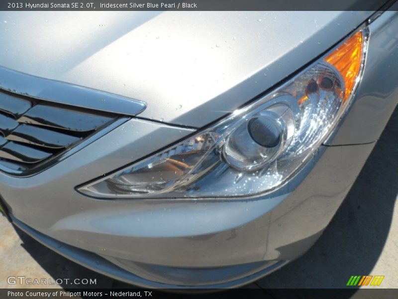 Iridescent Silver Blue Pearl / Black 2013 Hyundai Sonata SE 2.0T