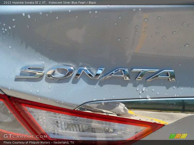 Iridescent Silver Blue Pearl / Black 2013 Hyundai Sonata SE 2.0T