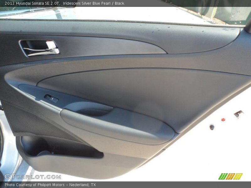 Iridescent Silver Blue Pearl / Black 2013 Hyundai Sonata SE 2.0T