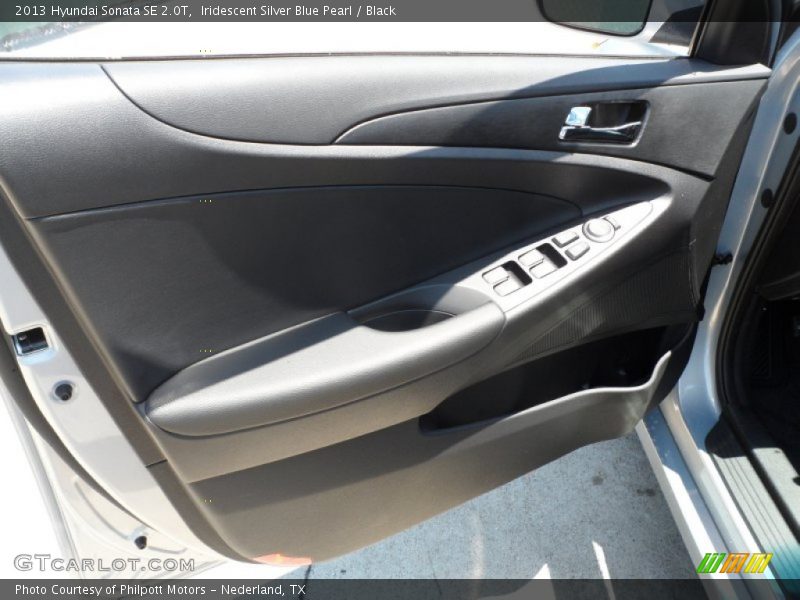 Iridescent Silver Blue Pearl / Black 2013 Hyundai Sonata SE 2.0T