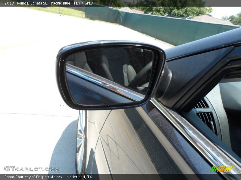 Pacific Blue Pearl / Gray 2013 Hyundai Sonata SE