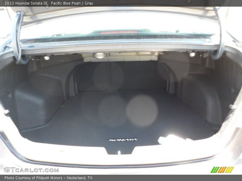Pacific Blue Pearl / Gray 2013 Hyundai Sonata SE