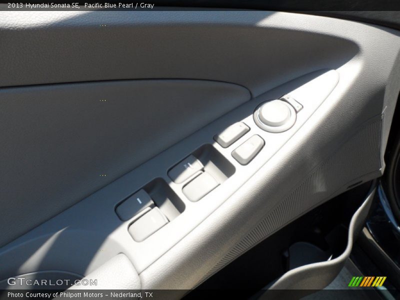 Pacific Blue Pearl / Gray 2013 Hyundai Sonata SE