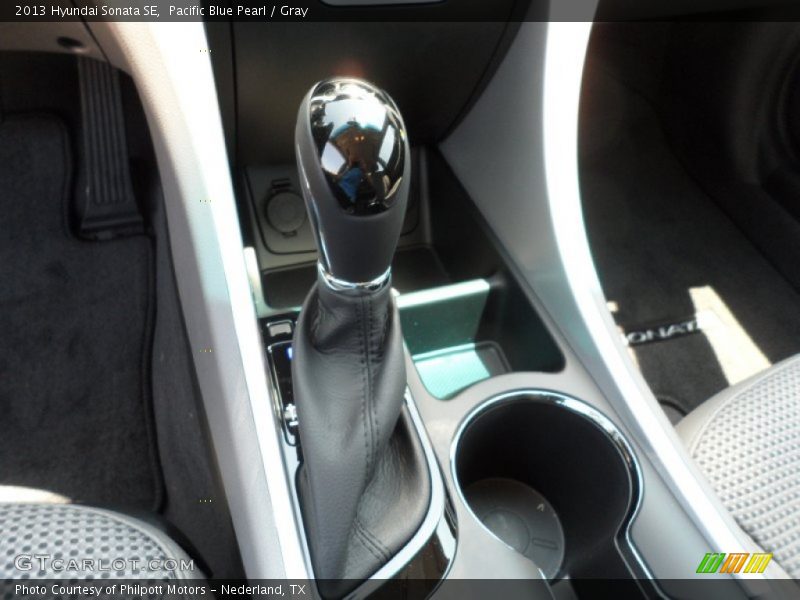 Pacific Blue Pearl / Gray 2013 Hyundai Sonata SE