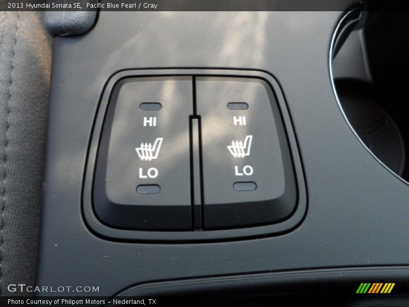Pacific Blue Pearl / Gray 2013 Hyundai Sonata SE