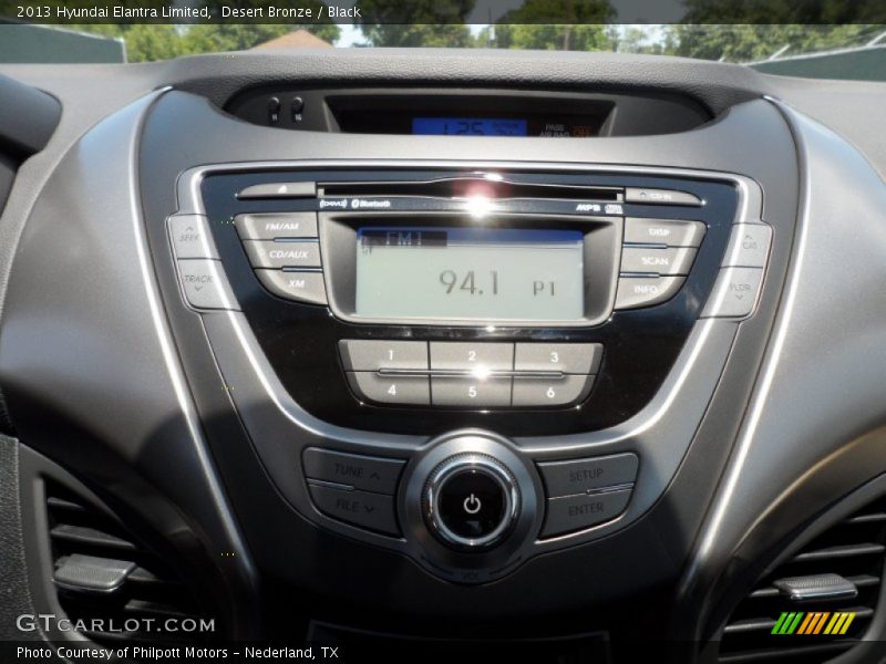 Audio System of 2013 Elantra Limited