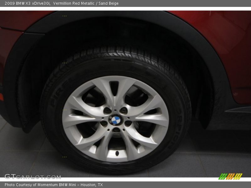 Vermillion Red Metallic / Sand Beige 2009 BMW X3 xDrive30i
