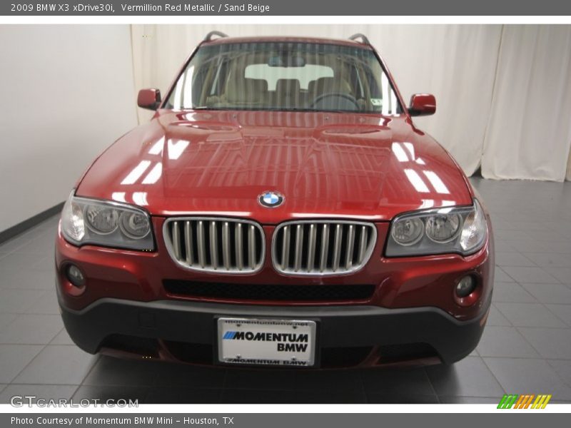 Vermillion Red Metallic / Sand Beige 2009 BMW X3 xDrive30i