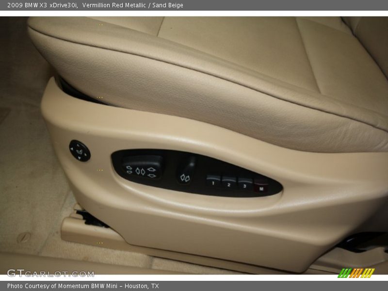 Vermillion Red Metallic / Sand Beige 2009 BMW X3 xDrive30i