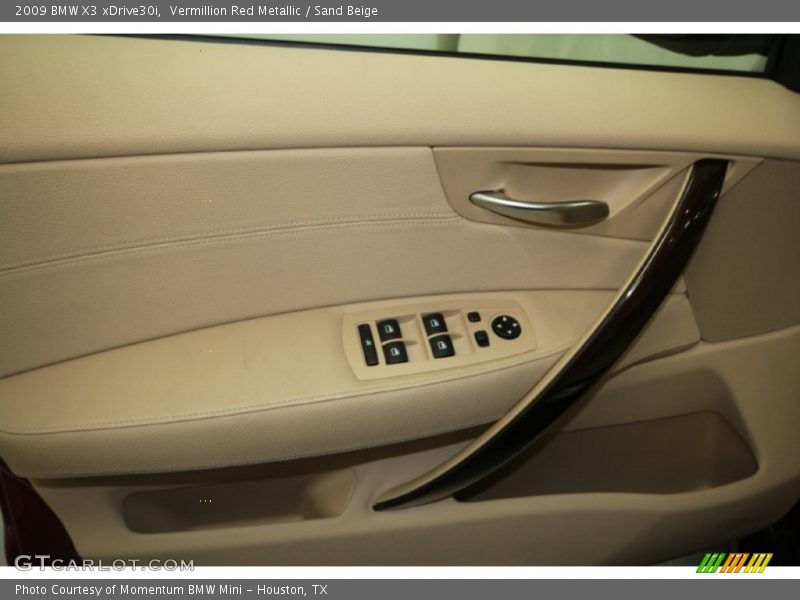 Vermillion Red Metallic / Sand Beige 2009 BMW X3 xDrive30i