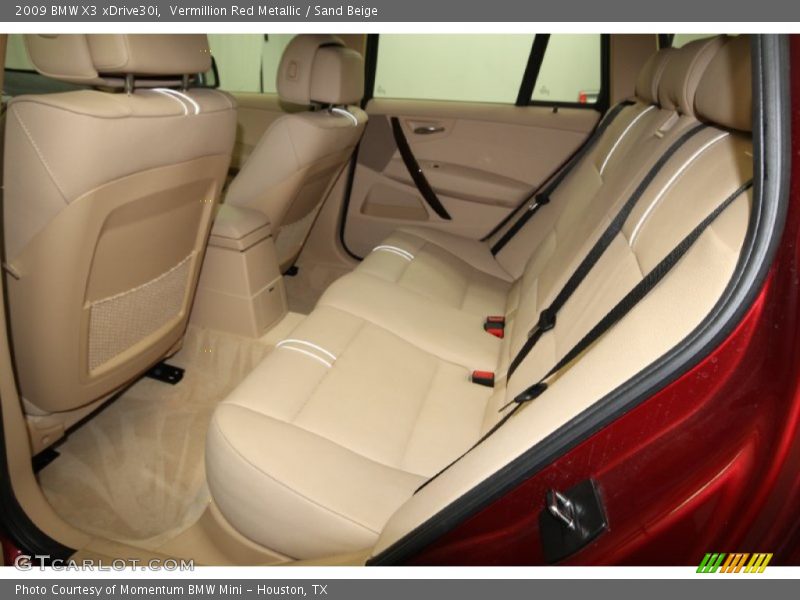 Vermillion Red Metallic / Sand Beige 2009 BMW X3 xDrive30i