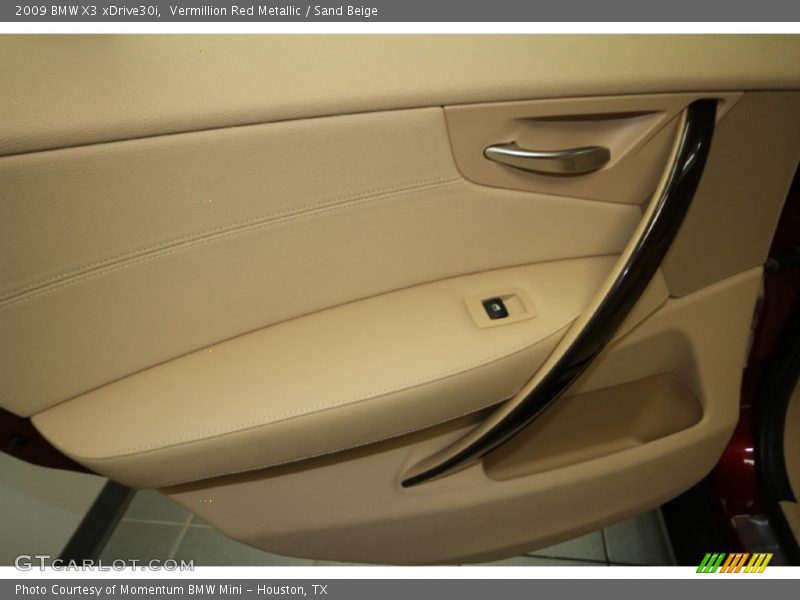 Vermillion Red Metallic / Sand Beige 2009 BMW X3 xDrive30i